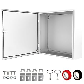 Kinchoix Outdoor Electric Box 24 x 24 x 8 Nema 4 x Enclosure Waterproof Junction Box Lockable Weatherproof
