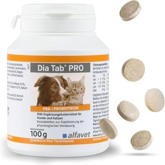 Dia Tab PRO Probiotic for Dogs and Cats to Stabilise Intestinal Flora and Diarrhoea
