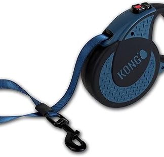 KONG Ultimate Retractable Dog Leash, Extra Large, Blue, 5m Tape
