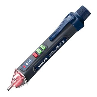 Non-Contact Voltage Tester Small with Buzzer, AC Current Tester Line Detector with Torch, Cable Break Detector Pen Continuity Tester for Socket Control Cabinet 12/48 V ~ 1000 V