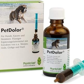PlantaVet PetDolor | 50 ml | Supplementary Food for Dogs | Can Help Stimulate the Metabolic Function of the Musculoskeletal System | Liquid Dietary Supplement