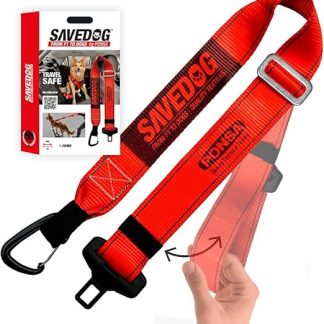 PONSA SAVEDOG Safety Belt for Dogs. The Safest Belt on the Market. Maximum Load 1,000 kg. Meets ISO 27955:2010 Requirements. Ref.027172050102