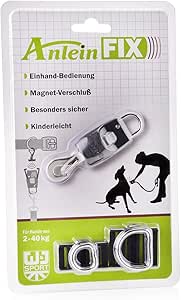 Magic Latch, the leash and collar closure for dogs in black
