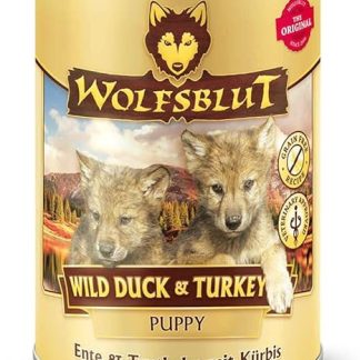 Wolfsblut - Wild Duck & Turkey Puppy - 6 x 395 g - Duck & Turkey - Wet Food - Dog Food - Grain Free