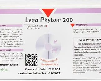 Vetoquinol Lega Phyton 200, 24 Tablets