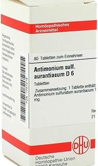 Antimonium Sulfur Atum Aurantiacum D 6 Tablets Pack of 80 Tablets