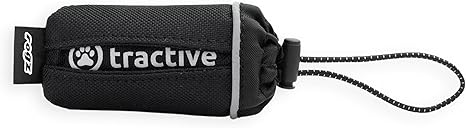 Tractive Tracker Pouch - Secure Your Dog GPS Tracker to the Collar (Includes Velcro Straps) - Black