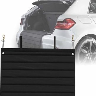 LeapBeast Car Boot Sill Protector for Dogs, Pet Bumper Protection, Universal Boot Protection and Bumper Protection for Car Transport of Dogs (Black, 80 x 64 cm)