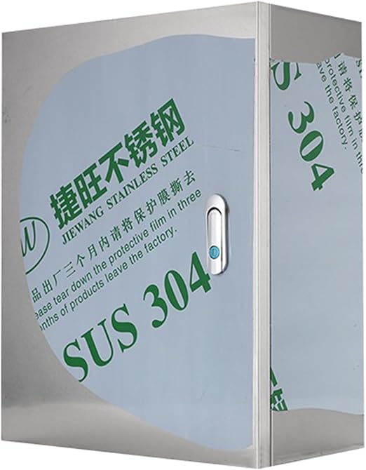304 Stainless Steel Electrical Enclosure Box, IP66 Metal Electrical Switch Box for Outdoor Use, Wall Mounted Junction Box, Circuit Breaker Box, PV Combination Box