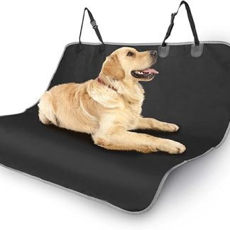 Nobleza Dog Seat Covers for Vehicles, Car Back Seat Covers Oxford Fabric, Waterproof, Scratch-Resistant and Non-Slip, Car Accessories SUV Universal Black 140 × 110 cm