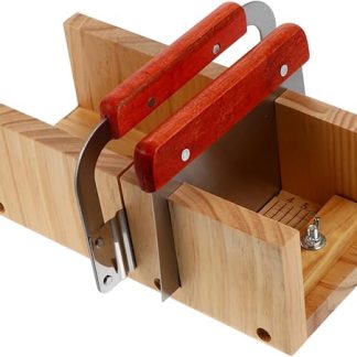 SAFIGLE Holz-seifenschneider mit Zwei Klingen Verstellbares Schneidewerkzeug für Handgemachte Seife Wellen Gerade-Schnitt Ergonomischer Griff Vielseitig für Seifenherstellung und DIY