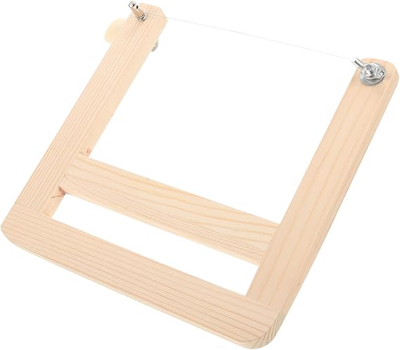 MAGICLULU Wooden Soap Cutter with Sharp Versatile Household Butter Cutter Portable Durable Soap Slicer for Handmade Soaps and DIY Cosmetics