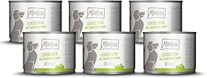 MjAMjAM - Premium Wet Food for Dogs - Delicious Beef on Cooked Potatoes with Crisp Peas, Pack of 6 (6 x 200 g), Natural with Extra Meat