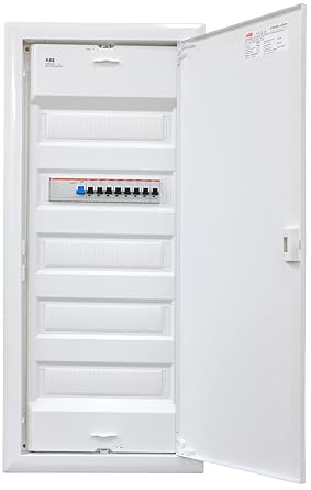 ABB (STRIEBEL&JOHN) Distributor Flush-Mounted 5 Rows UK660N4 Ready for Connection Wired with Terminal Block Assembly ABB 1x FI 4-Pin + 8x LS B16A