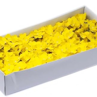 Craft Soap Flowers - Hyacinth Bean - Yellow