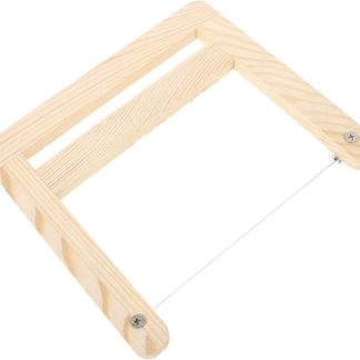 TEHAUX Reusable Multi-Purpose Soap Cutter with Ergonomic Wooden Handle Precise Homemade Soap Cutter for Handmade Soaps Household Tool for Soap Making