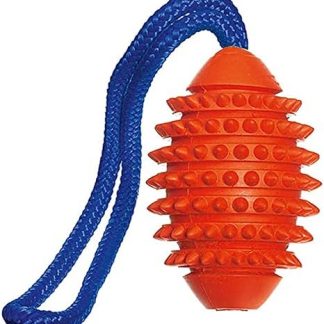 Karlie 45856 Boomer Aqua Football Solid Rubber