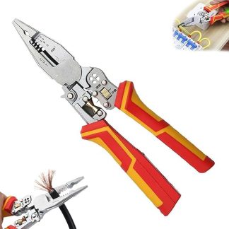 9 in 1 Wire Stripper with Current Measuring Function, Wire Stripper with Voltage Tester, Multifunctional Wire Stripper with Electrical, Cable Stripper