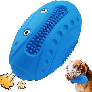 Lairle Indestructible Dog Toy, Squeaky Ball for Dogs, Dog Chew Toy for Aggressive Chewers, Dog Toy for Strong Chewers, Small, Medium, Large Dogs