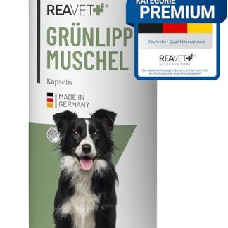 ReaVET Green-lipped mussel capsules for dogs, high dose, 300 pieces, joint tablets dog with green-lipped mussel powder in full fat quality 10.2%, green-lipped mussel extract for joints