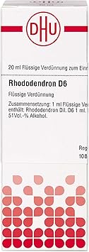 DHU Rhododendron D6 Dilution, 20 ml Solution