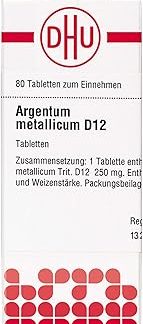 Argentum Metallicum D 12 Tablets Pack of 80