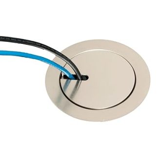 Arlington FLBC4580 4-1/2 Internal Diameter Round Concrete Floor Box PVC Nickel Plated