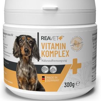 ReaVET Multivitamin Dog 300 g I Vitamin Complex Powder Dog I Natural Vitamins & Minerals I Supplementary Food Dogs I Coat, Vitality, Immune System