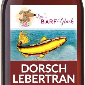Rosi's Barf-Glück Premium Cod Liver Oil for Dogs Cats & Horses 500 ml - 100% Natural Fish Oil with Omega-3 Fatty Acids & Vitamins - Cod Liver Oil Dog Perfect for Barf - Cod Liver Oil for Animals