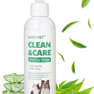 Dog Ear Wash, Dog Ear Drops Stop Ears Inflammation and Itching, Pet Ear Cleaner for Dogs and Cats, Dog Ear Cleaning Solution, Dog Ear Wax, Dirt, Odour Remover, 4 oz