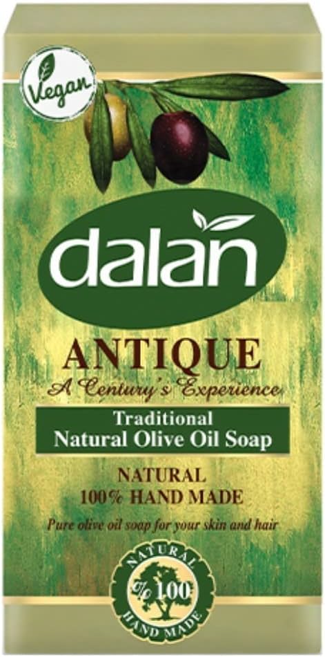 Dalan Organic Olive Soap with Lemon Balm Oil, Water-Oil, Green, Normal, 5