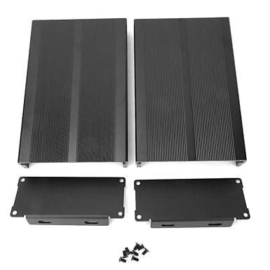 Kuuleyn -Enclosure Project Box Black Electrical Boxes Electronic DIY PCB Project Protection Box Aluminum Cooling Case 40x97x150mm