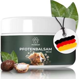 PFOTENGUT® Paw Balm 100 ml [Made in Germany] - Paw Care for Dogs Against Dry and Wound Paws - High-Quality Paw Protection for Dogs with Beeswax, Shea Butter & Apricot Kernel Oil