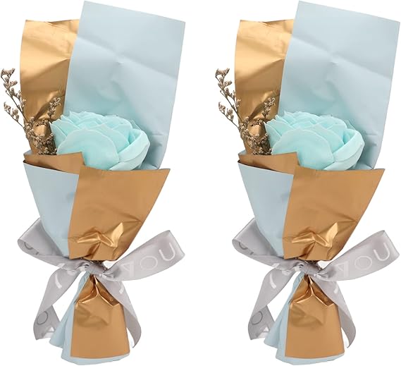 2 Stück blumig duftende Badeseife mit Rosenblütenblättern, romantische Blumenseife, dekorative Seifenbadeutensilien, dekorative Seife mit Rosenblütenblättern für ihre Frauen,