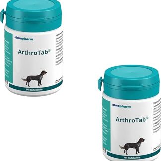 Almapharm ArthroTab | Double Pack | 2 x 160 Tablets | Supplementary Food for Dogs | To Promote Joint Functions | With Devil's Claw, Nettle and Zinc
