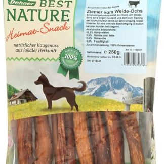 Dehner Best Nature Dog Snacks, Ox ZIEMER, 250 g