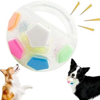 Pipihome The Mellow Dog Calming Ball, Antistressball Hundespielzeug Unzerstörbar, Intelligenzspielzeug Hundeball mit Handle, Interaktives Hundespielzeug Balls Kleine Mittlere Große Hunde