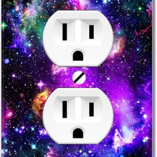 WIRESTER Duplex Socket Cover / Switch Plate - Purple Marvel Nebula Galaxy