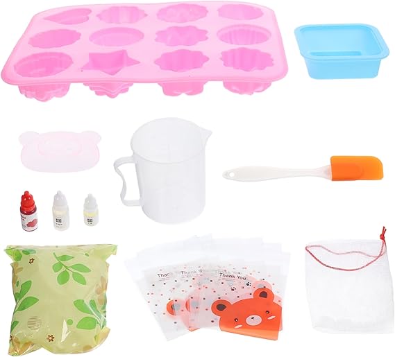DOITOOL 1 Set DIY Soap Making Set for Adults Craft Set with Soap Base Pigments and Fragrances for Beginners Safe and Accessories for Soap Making at Home