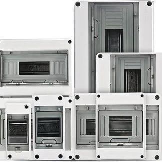 AIRUIXI Junction Box Outdoor HT Series Junction Box 2/3/5/8/12/15/18/24WAY PC IP65 Distribution Box Outdoor Plastic Electric (HT-5way)