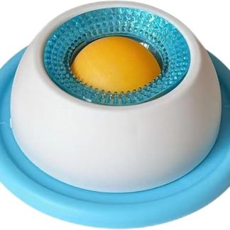 Lick Mat for Dogs, Lick Bowl for Dogs, Dog Lick Toy, Interactive Dog Toy for Slow Eating, Non-Slip Pet Enrichment Toy (Blue)