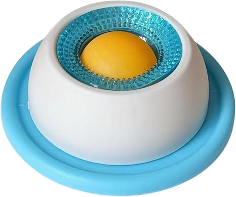 Lick Mat for Dogs, Lick Bowl for Dogs, Dog Lick Toy, Interactive Dog Toy for Slow Eating, Non-Slip Pet Enrichment Toy (Blue)