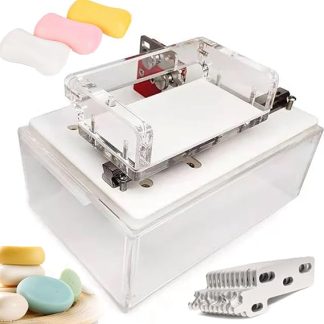 DIY Handmade Soap Cutter, Handmade Soap Chamfer Edge Trimming Tool with 12 Styling Knives, Adjustable Hole Spacing, Soap Bevel, Square/Round Cold Soap Chamfer Cutter