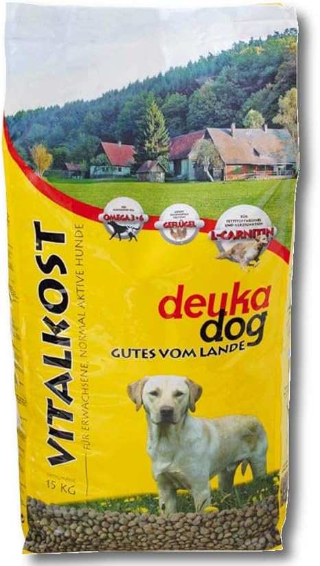 Deuka Vitality food Dog food Brocken 15Kg for increased from dog