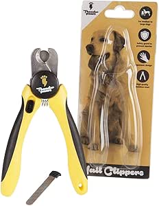Thunderpaws Professional Dog Nail Clippers with Protective Guard, Safety Lock and Nail File