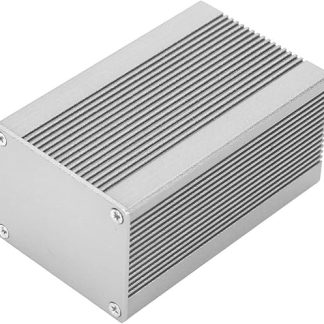 LANTRO JS - Aluminum Electronic Project Box, 1.6 x 2 x 3.1 inch Sand Grey Cool Box, Split PCB Instrument Box Electronic Case