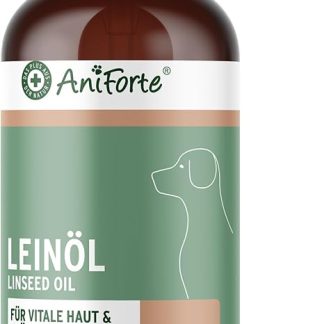 Aniforte Cold Pressed Linseed Oil 1 Litre Natural Product For Dogs, Cats and Horses