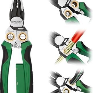 8 in 1 Wire Stripper with Voltage Tester, Electric Pliers, Multifunctional Electric Wire Stripping Tool for Cutting, Pulling and Crimping, Electrician Repair Tools (1 Piece)