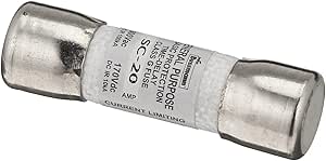 BUSSMAN BP/SC-20 20 Amp 600 VAC Class G Time Delay Rejection Fuse 2 Count