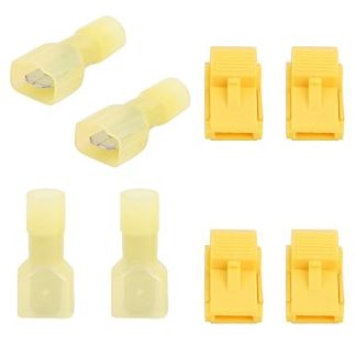 VOBOR T‑Tap Electrical Connectors, Power Thief Car Electrical Cable Connectors, T‑Tap Wire Connectors (Yellow), Pack of 120